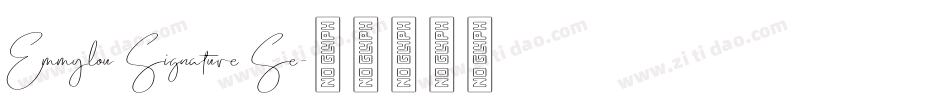 Emmylou Signature Se字体转换